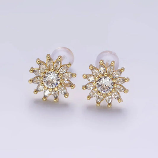 Ginana Celestial Sun Earrings-Ariette Jewelry
