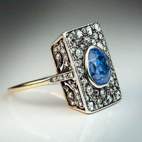 Vintage Bright Cut Gold Ring-Ariette Jewelry