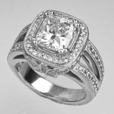 Vintage Zirconia Brilliance Ring-Ariette Jewelry