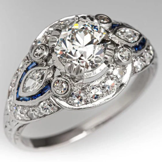 Vintage Silver Bright Ring-Ariette Jewelry