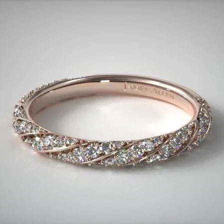 Vintage Rose & Zirconia Ring-Ariette Jewelry