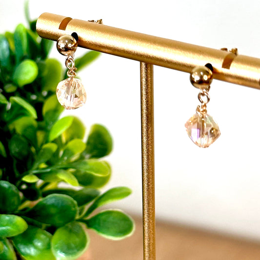 Liana Gold Dainty Drop Earrings-Ariette Jewelry