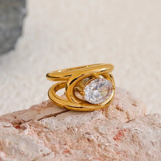 Vintage Luxe Gemstone Ring-Ariette Jewelry