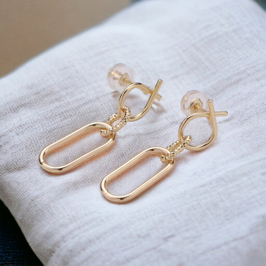 Mirella Chain Link Earrings-Ariette Jewelry