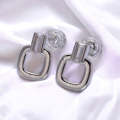 Zita Mini Square Earrings-Ariette Jewelry