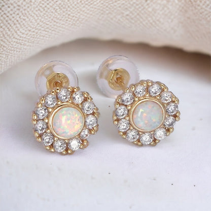 Concetta Opal Earrings-Ariette Jewelry