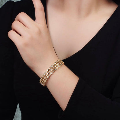 Gavriella Hexogonal Cuff Bracelet-Ariette Jewelry