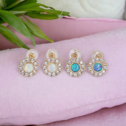 Concetta Opal Earrings-Ariette Jewelry