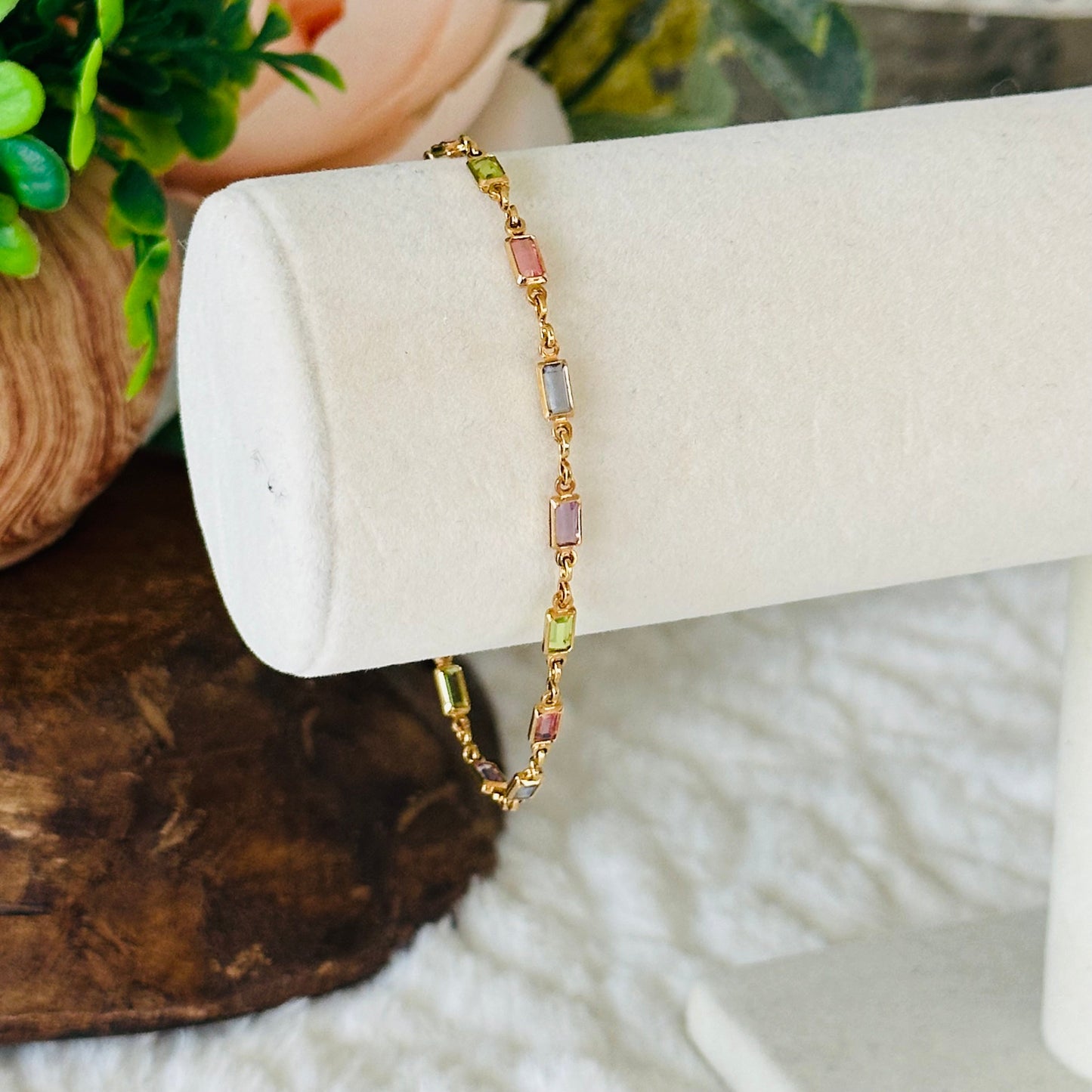 Isabella MultiColor CZ Stone Bracelet-Ariette Jewelry