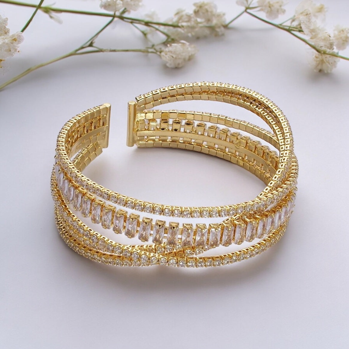 Ginevera Bracelet Cuff-Ariette Jewelry