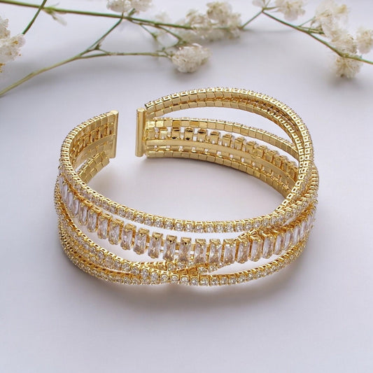 Ginevera Bracelet Cuff-Ariette Jewelry