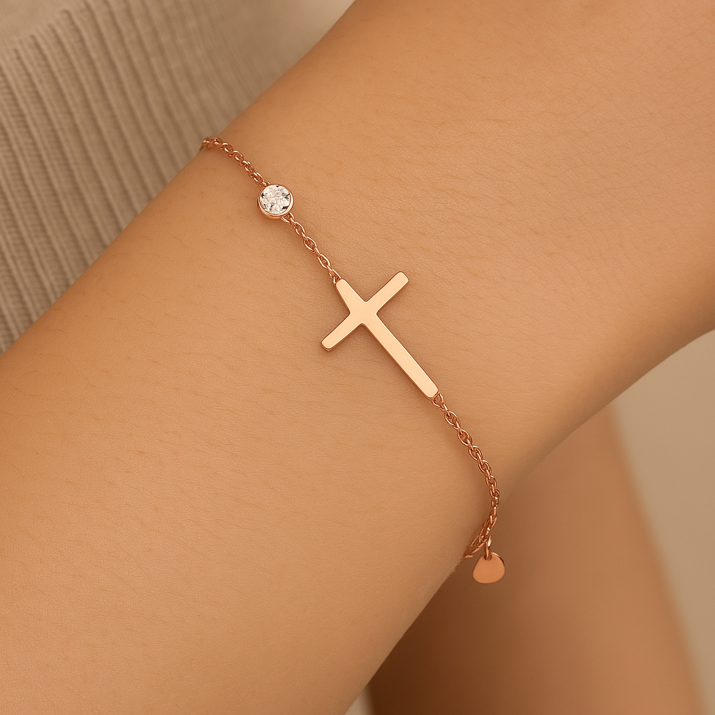 Rose Gold Spiritual Bracelet-Ariette Jewelry