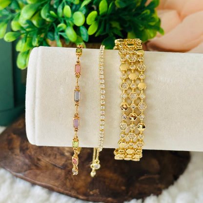 Isabella MultiColor CZ Stone Bracelet-Ariette Jewelry