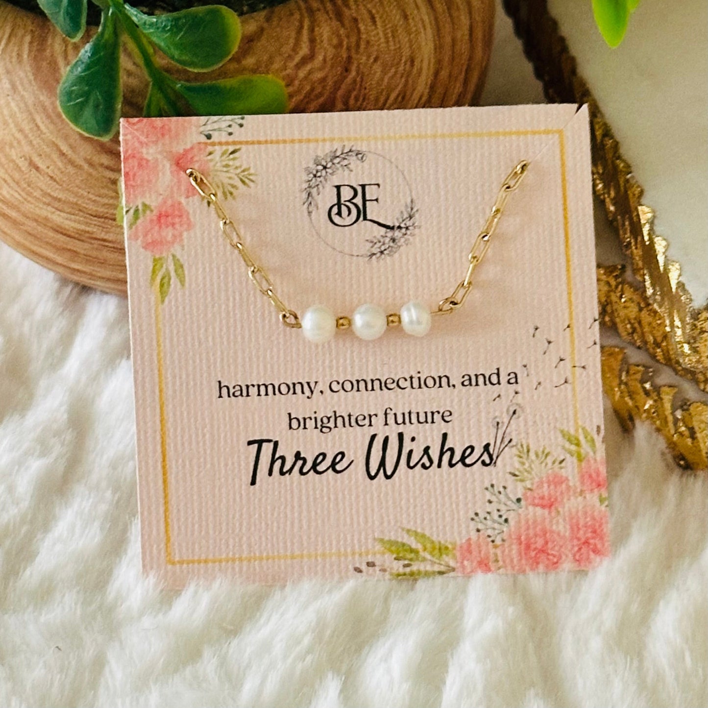 Three Wishes Pearl Necklace-Ariette Jewelry