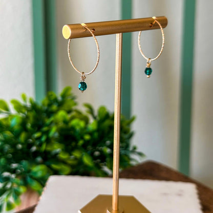 Oria Mini Sparkle Hoop Earrings-Ariette Jewelry