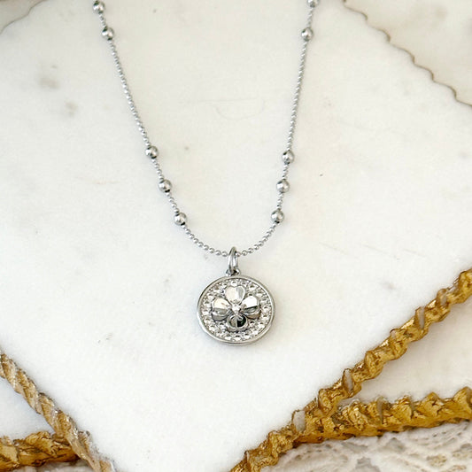 Felice Clover Pendant Necklace-Ariette Jewelry