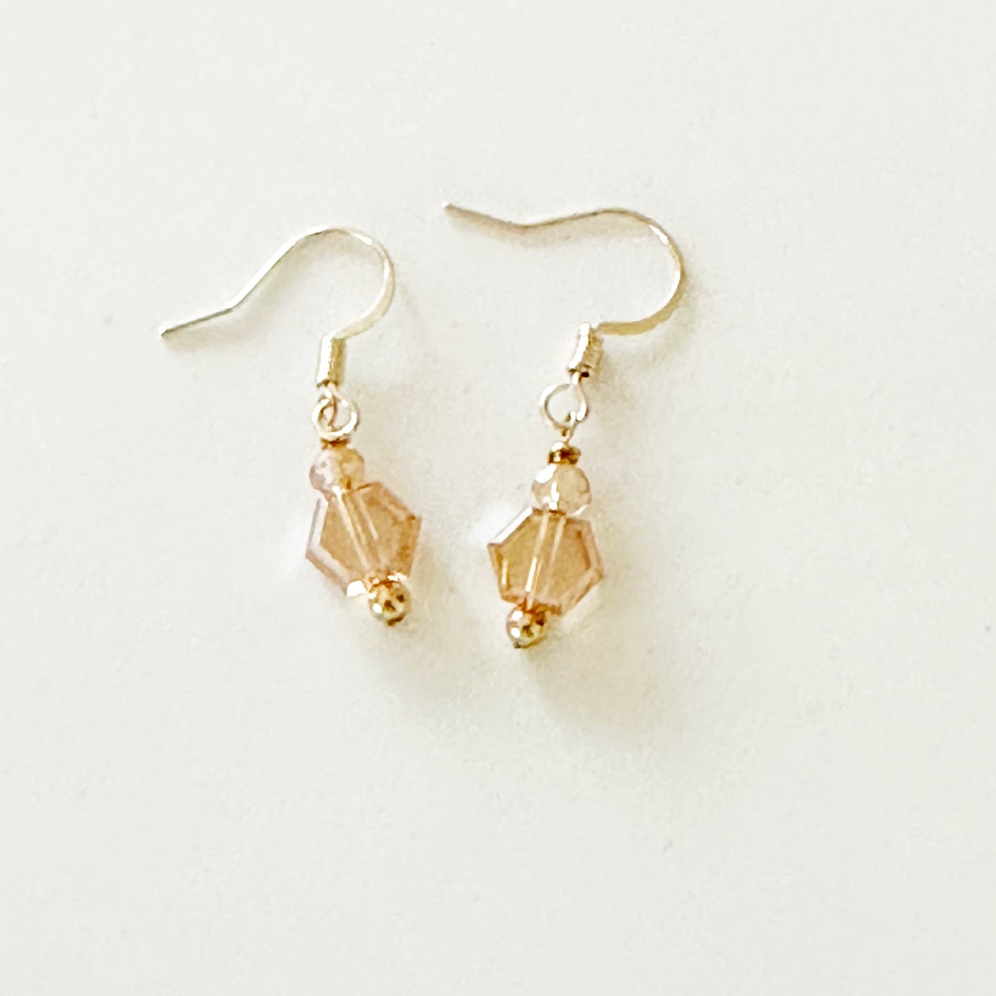 Pamina Honeycomb Glass Bead Earrings-Ariette Jewelry