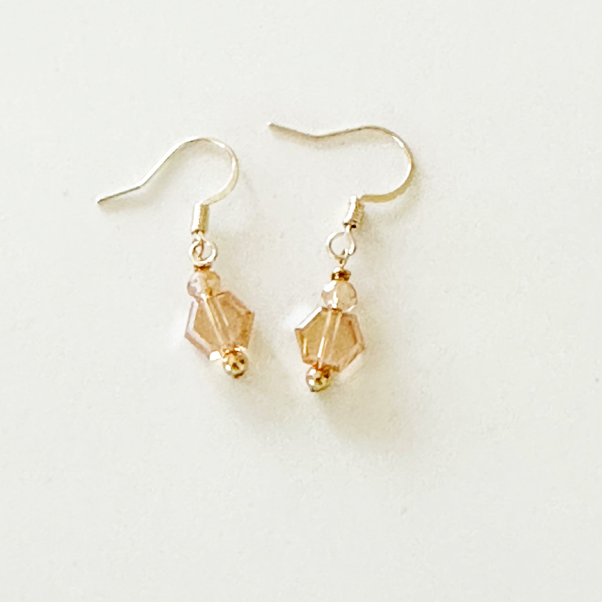 Pamina Honeycomb Glass Bead Earrings-Ariette Jewelry