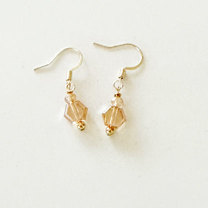 Pamina Honeycomb Glass Bead Earrings-Ariette Jewelry