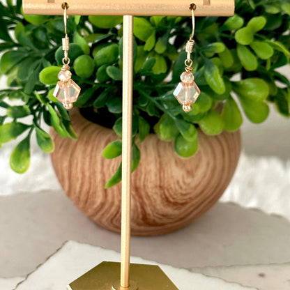 Pamina Honeycomb Glass Bead Earrings-Ariette Jewelry