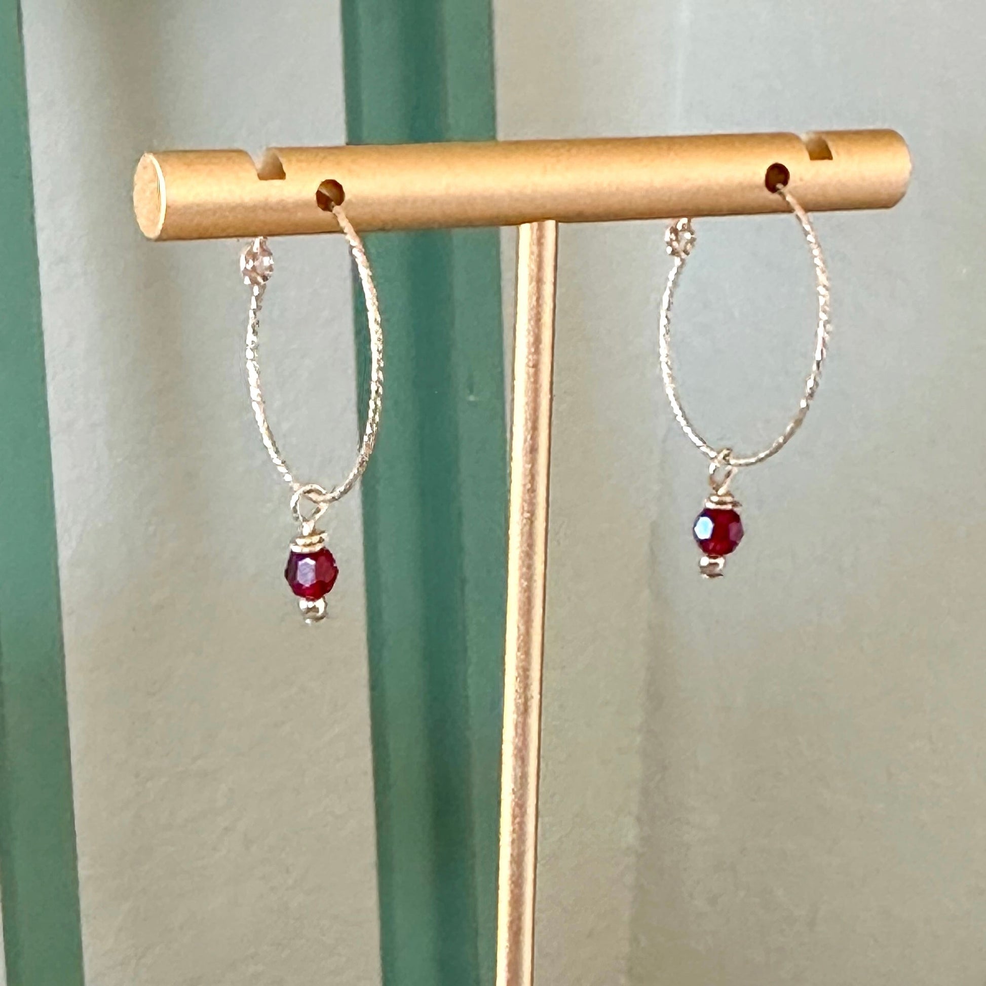 Oria Mini Sparkle Hoop Earrings-Ariette Jewelry