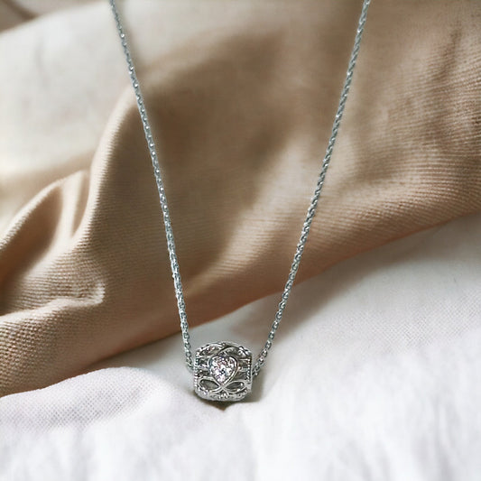 Karissa Infinity Heart Necklace-Ariette Jewelry