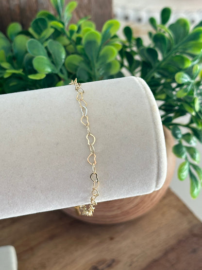 Mea Heart Links Bracelet-Ariette Jewelry