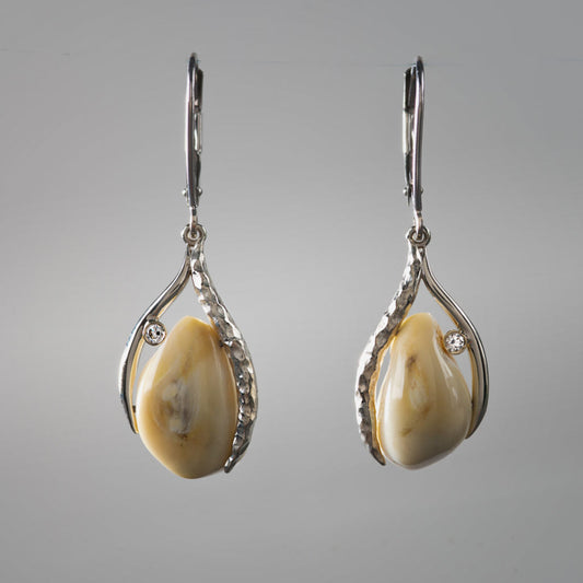 Vintage Nature Stone Bright Earrings-Ariette Jewelry