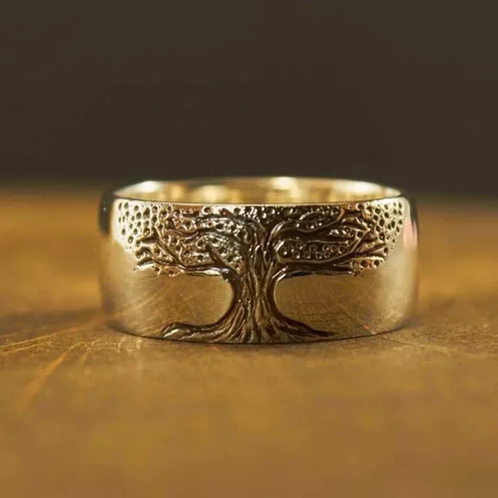 Vintage Golden Tree of Life Ring-Ariette Jewelry