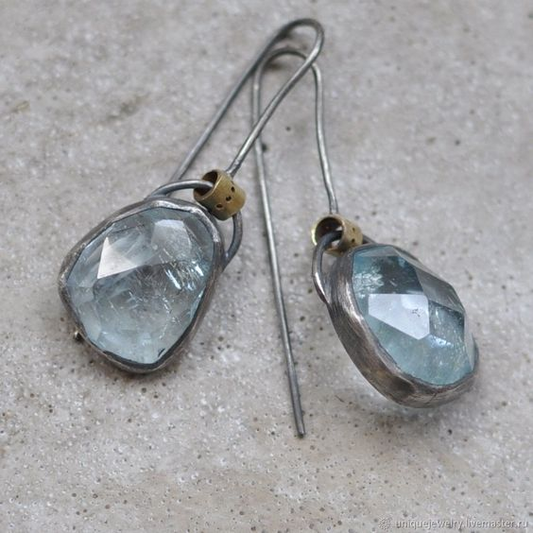 Vintage Moon Glass Earrings-Ariette Jewelry