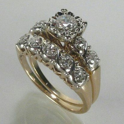 Vintage Elegant Bright Golden Ring-Ariette Jewelry
