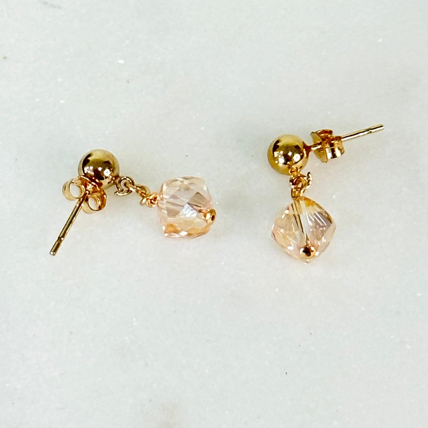 Liana Gold Dainty Drop Earrings-Ariette Jewelry