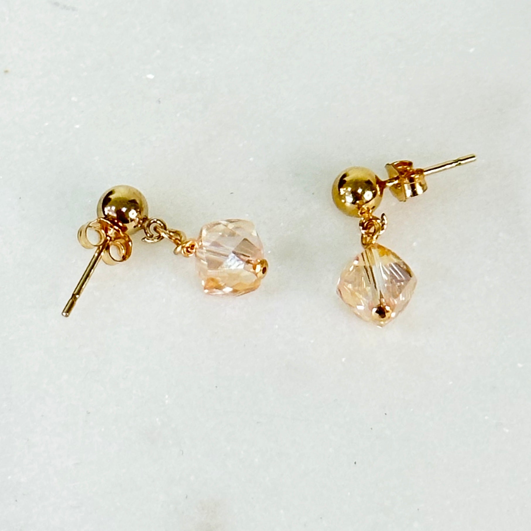 Liana Gold Dainty Drop Earrings-Ariette Jewelry