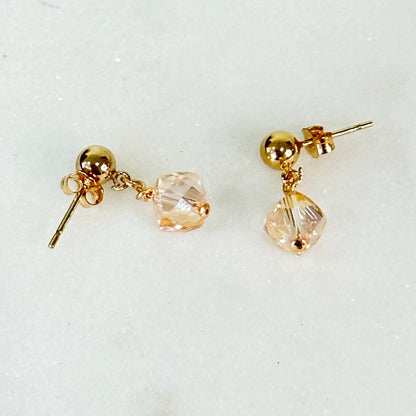 Liana Gold Dainty Drop Earrings-Ariette Jewelry