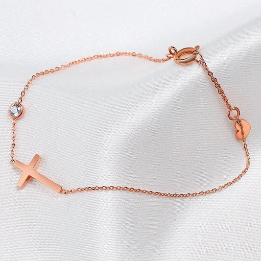 Rose Gold Spiritual Bracelet-Ariette Jewelry