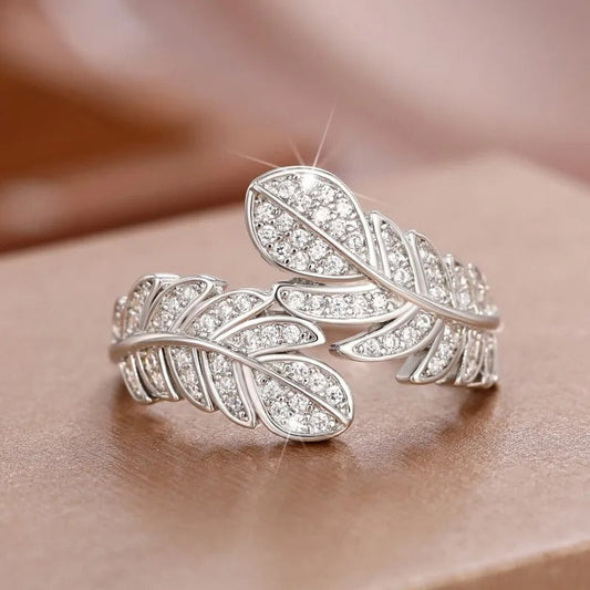 Vintage Silver Nature-Inspired Ring-Ariette Jewelry