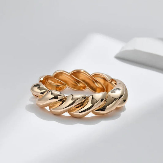 Vintage Gold Twisted Adjustable Bracelet-Ariette Jewelry