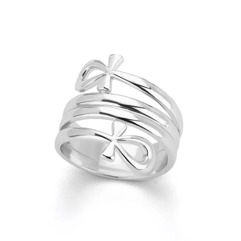 Silver Wrapped Religious Ring-Ariette Jewelry
