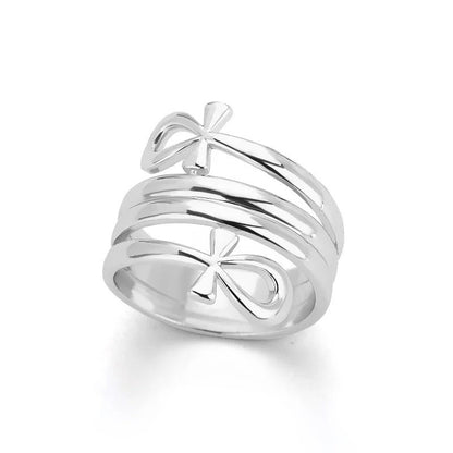 Silver Wrapped Religious Ring-Ariette Jewelry