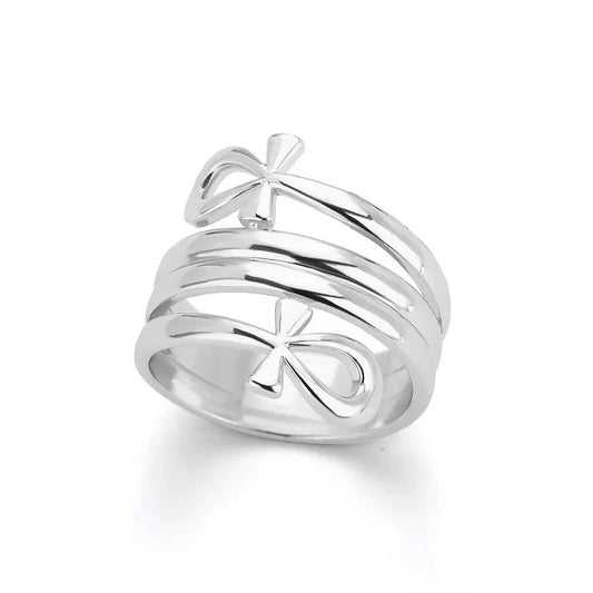 Silver Wrapped Religious Ring-Ariette Jewelry