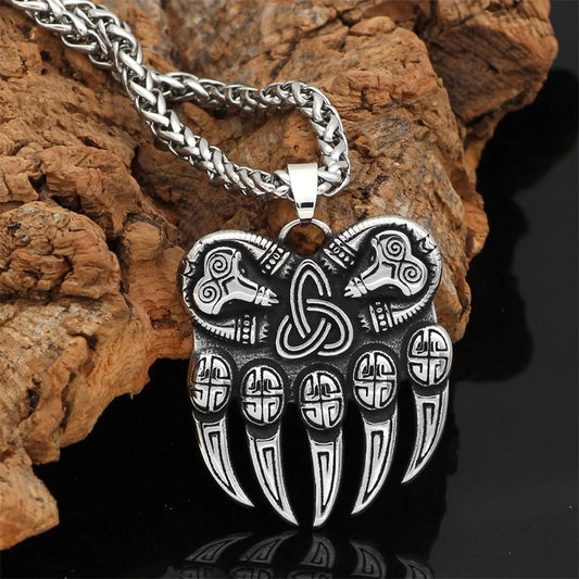 Vintage Viking Bear Claw Necklace-Ariette Jewelry