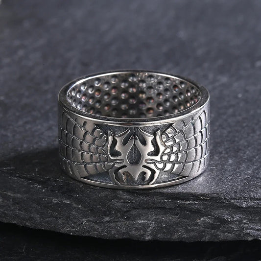 Vintage Engraved Spider Ring-Ariette Jewelry