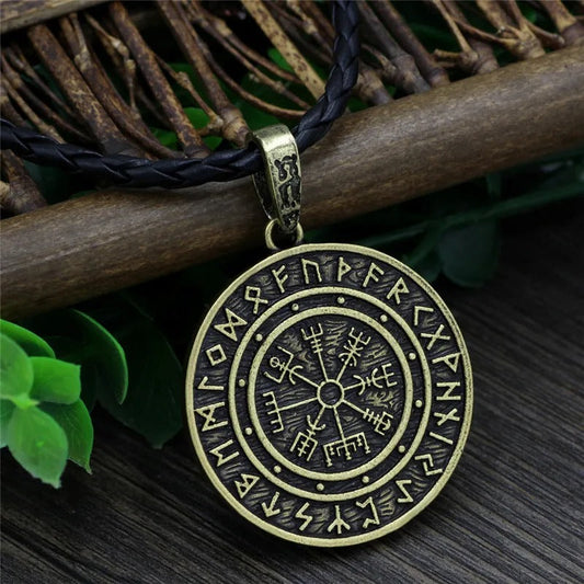 Runic Circle Viking Rune Necklace-Ariette Jewelry