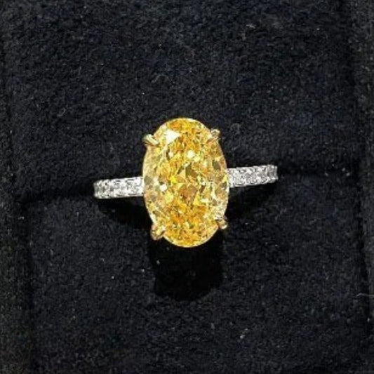 Classic Gold & Yellow Centerpiece Vintage Adjustable Ring-Ariette Jewelry