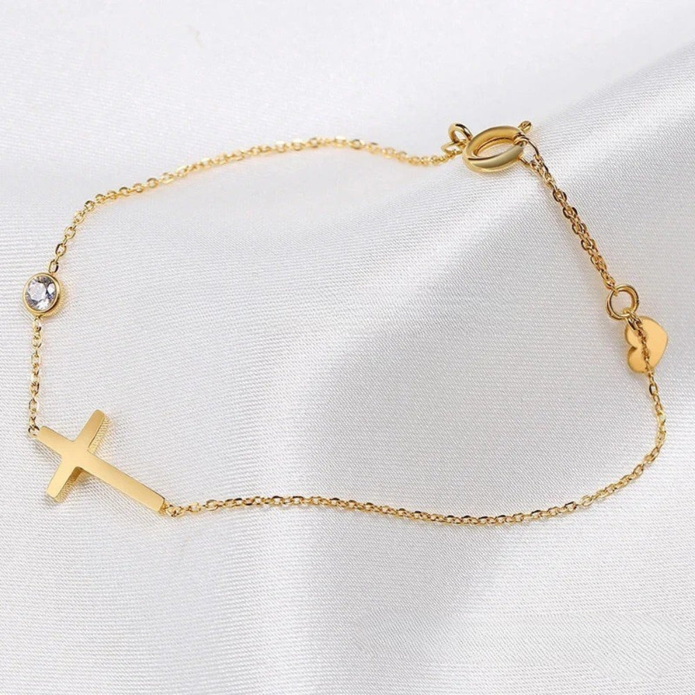 Spiritual Charm Gold Bracelet-Ariette Jewelry