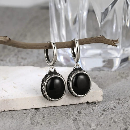 Vintage Midnight Charm Earrings-Ariette Jewelry